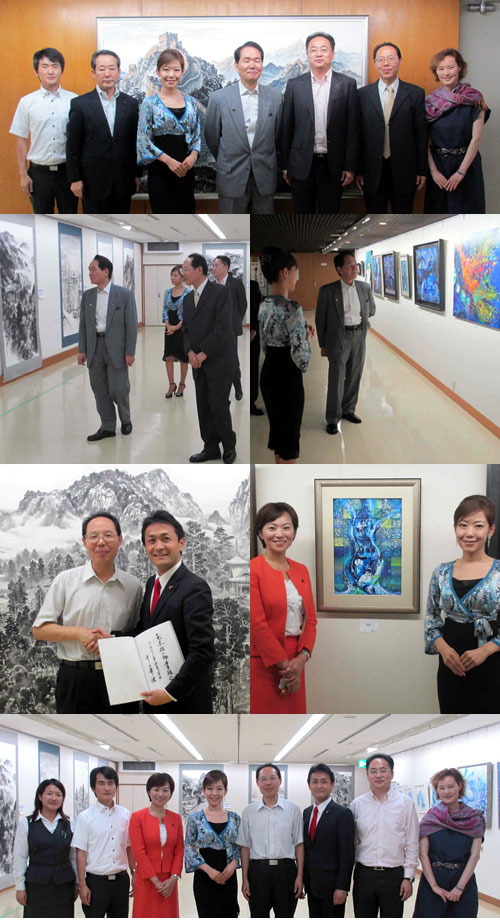 当連合会主催『日中国交正常化40周年・日中画家共同絵画展』が無事閉幕の写真
